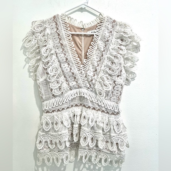 Revolve ELLIATT Terrace Top in White Size Medium - Picture 2 of 5